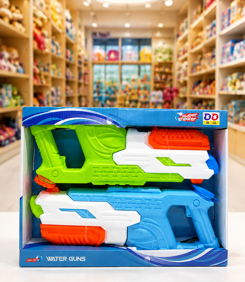 ست دوتایی تفنگ آب‌پاش Super Shooter