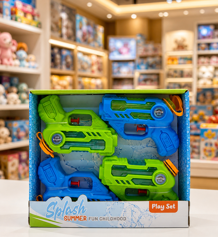 ست تفنگ آبپاش ۴ عددی Splash Summer Play Set