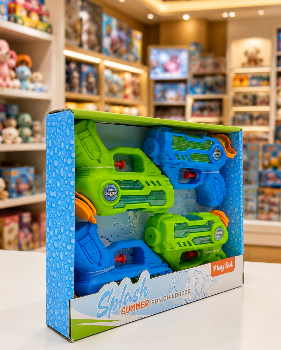 ست تفنگ آبپاش ۴ عددی Splash Summer Play Set