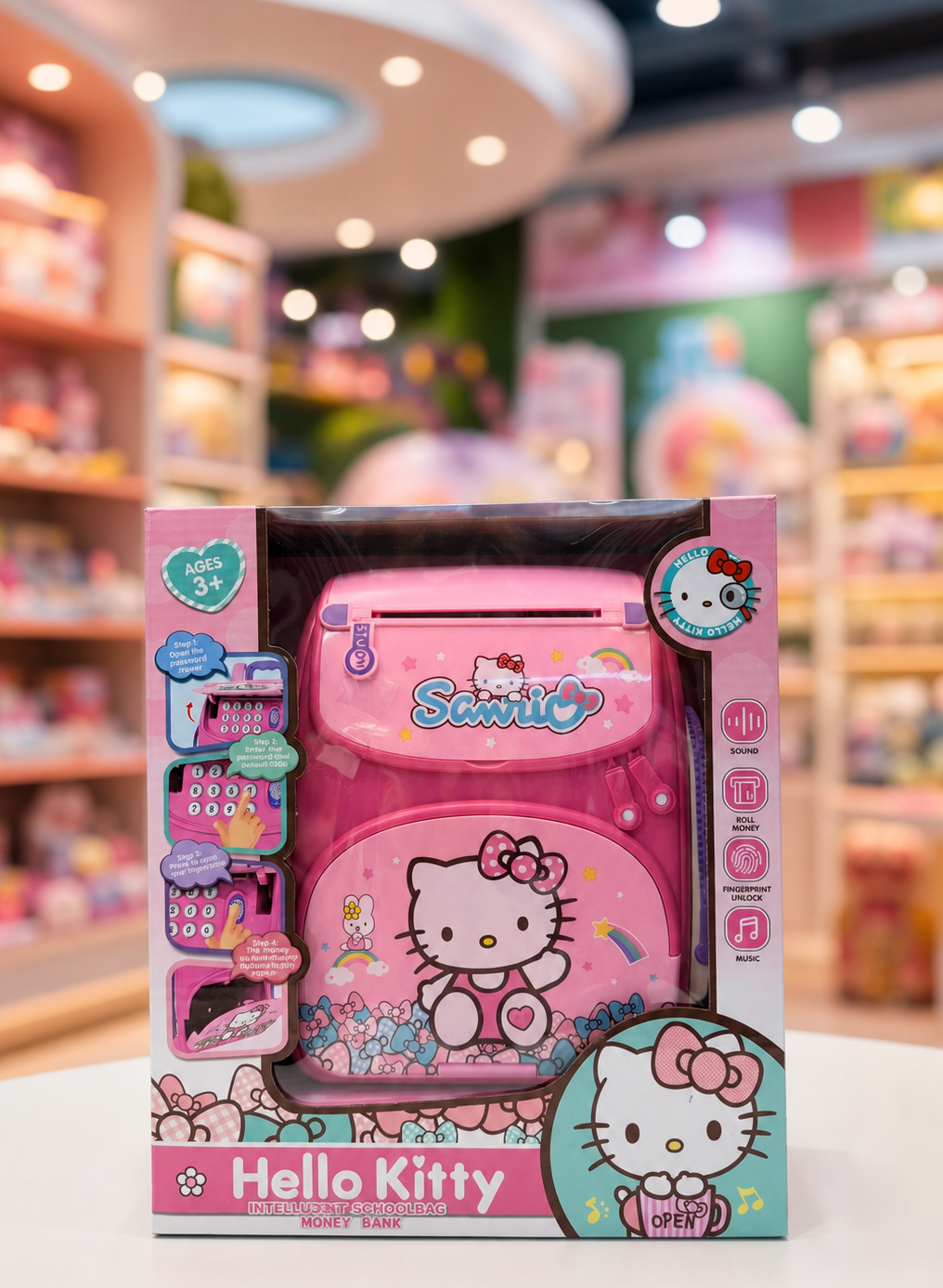قلک هوشمند طرح کوله‌پشتی Hello Kitty