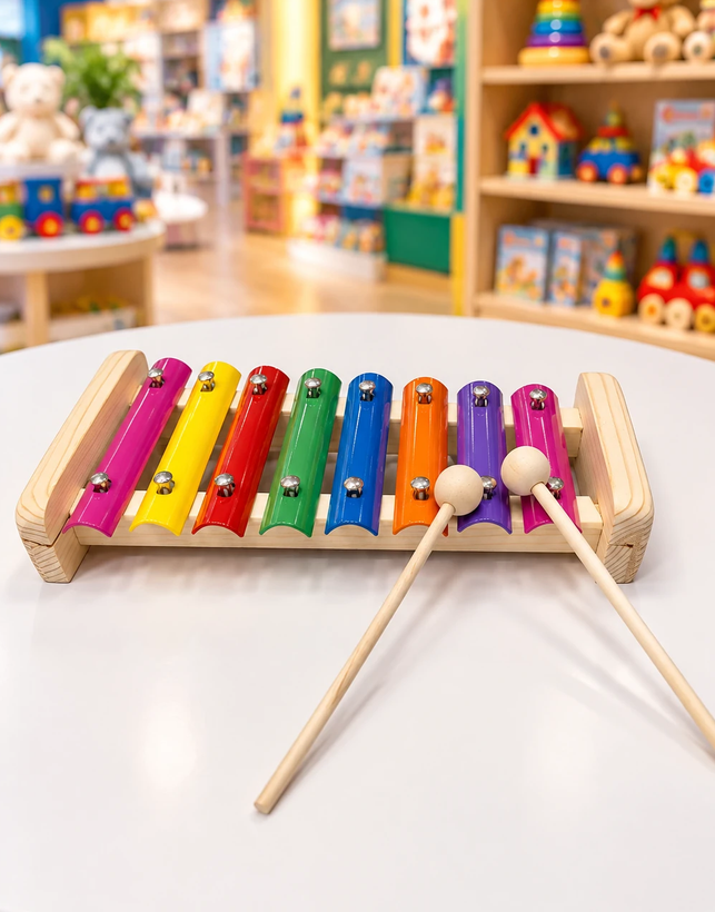 بلز چوبی 8 نت کد: 8NOTES WHIT 2MALLETS