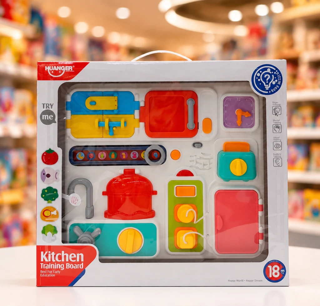 برد آموزشی (Busy Board) مدل آشپزخانه Huanger