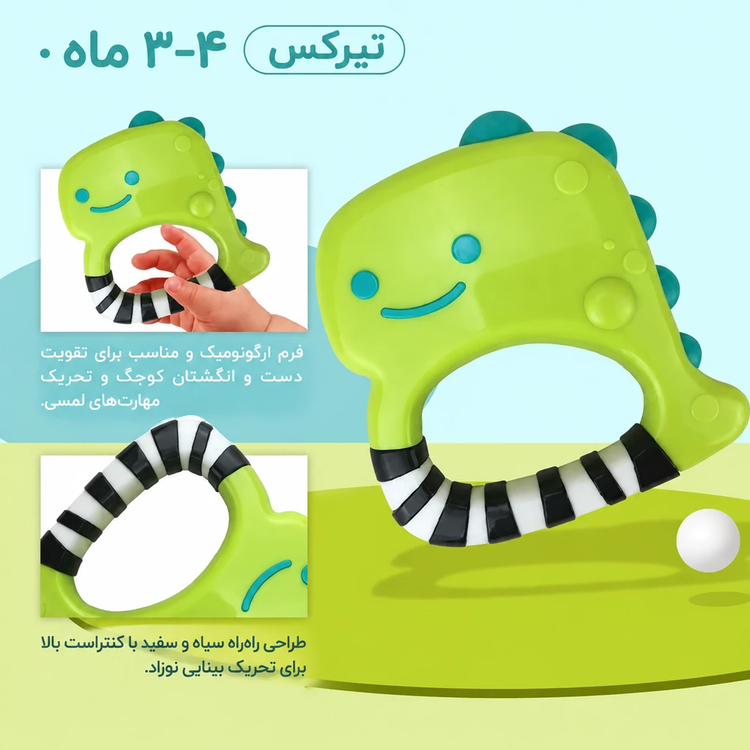 ست ۵عددی جغجغه و دندانی هولاتویز