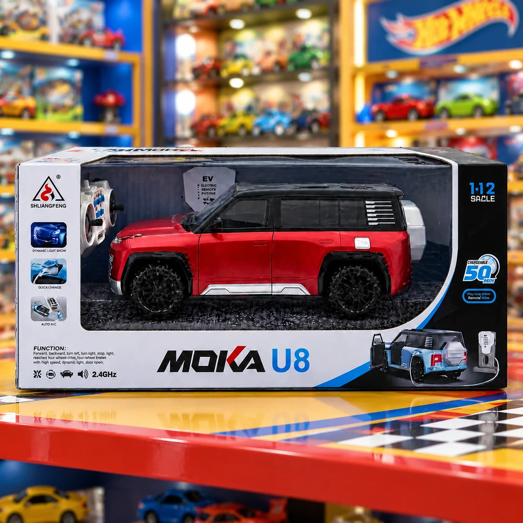 ماشین کنترلی شارژی MOKA U8 با درب بازشو و اتوپارک