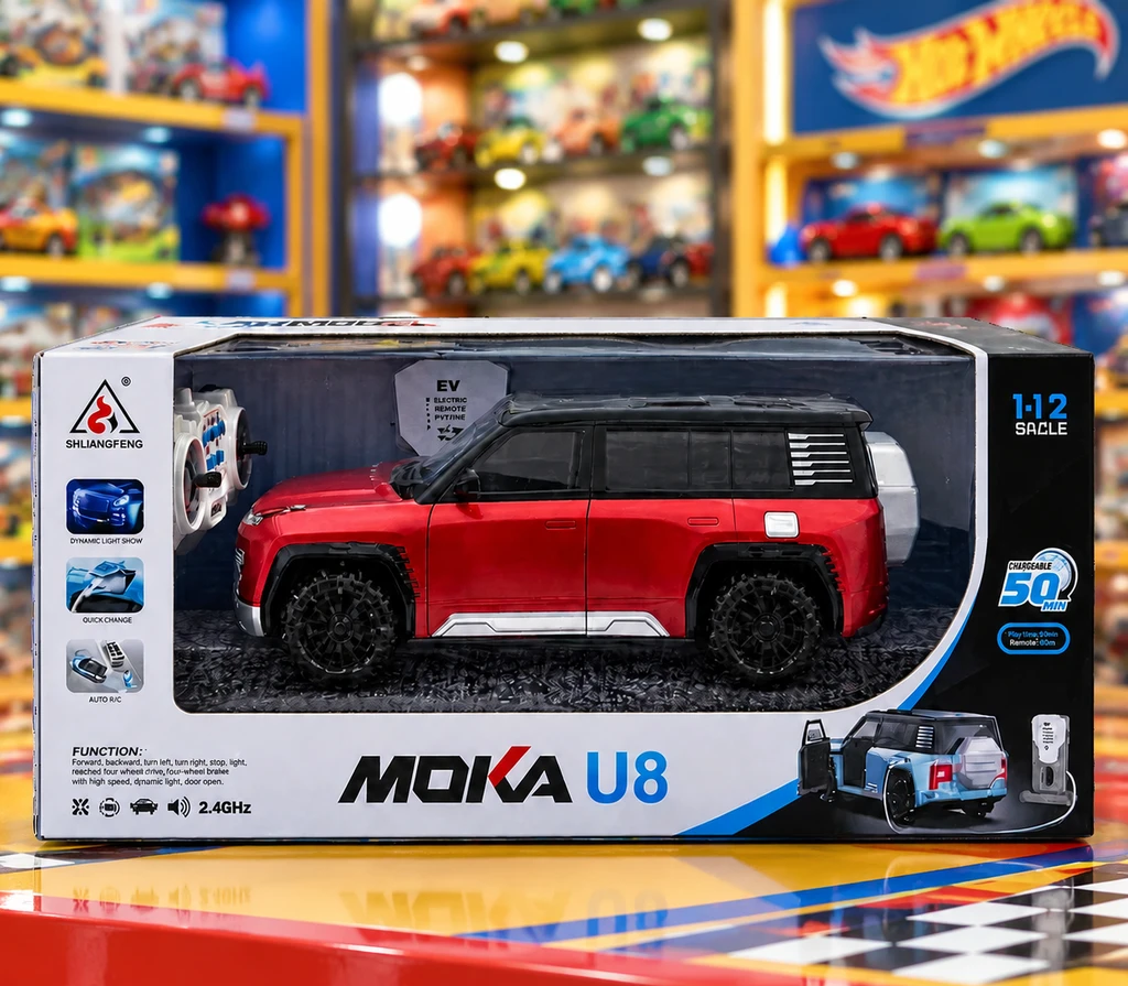 ماشین کنترلی شارژی MOKA U8 با درب بازشو و اتوپارک
